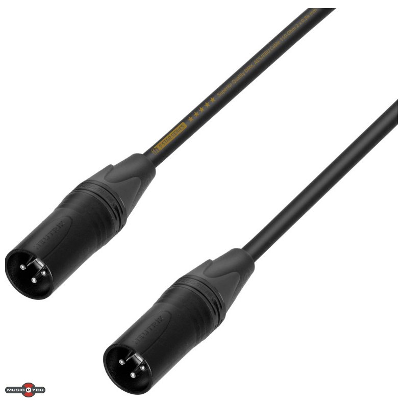 AH 5 STAR DMM 0020 Neutrik 3pol XLR Han - Han Adapter kabel 20cm