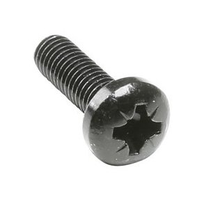 AH 5410BLK - Rackskrue M6x16mm - Sort