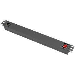 AH 87471T Rack strmskinne 8x Schuko udtag, Powercon True1 tilslutning - 19"/1unit