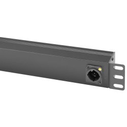 AH 87471T Rack strmskinne 8x Schuko udtag, Powercon True1 tilslutning - 19"/1unit