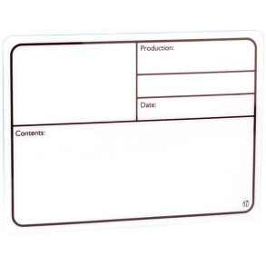 AH 88001 Tourlabel Selvkl�bende 177x127mm - Hvid