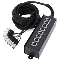 AH Stagebox 8 kanals med XLR Pisk - 10m kabel