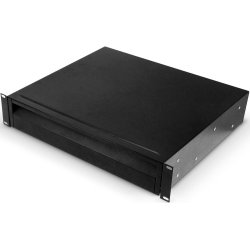 AH Dobbelt Rackskuffe ERGO 19"/2U - St�l