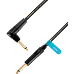 AH Instrument Kabel med Neutrik Jack 6,3mm Mono Han - Han FlipJack Vinkel