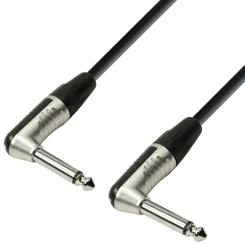 AH K4IRR Jack 6,3mm Mono Han vinkel Patch kabel med REAN stik