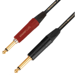 AH Instrument Kabel med Neutrik Jack 6,3mm Mono Han - Han Jack Silent