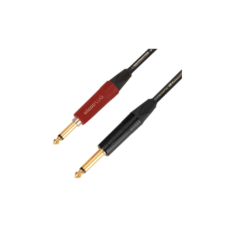 AH Instrument Kabel med Neutrik Jack 6,3mm Mono Han - Han Jack Silent