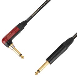 AH Instrument Kabel med Neutrik Jack 6,3mm Mono Han - Han Jack Vinkel Silent