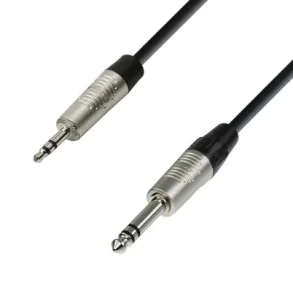 AH Lydkabel med Rean Minijack 3,5mm Stereo Han - Jack 6,3mm Stereo Han