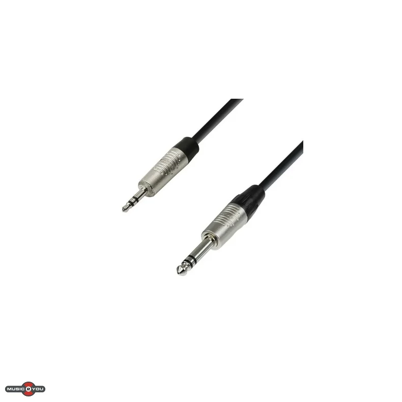 AH Lydkabel med Rean Minijack 3,5mm Stereo Han - Jack 6,3mm Stereo Han