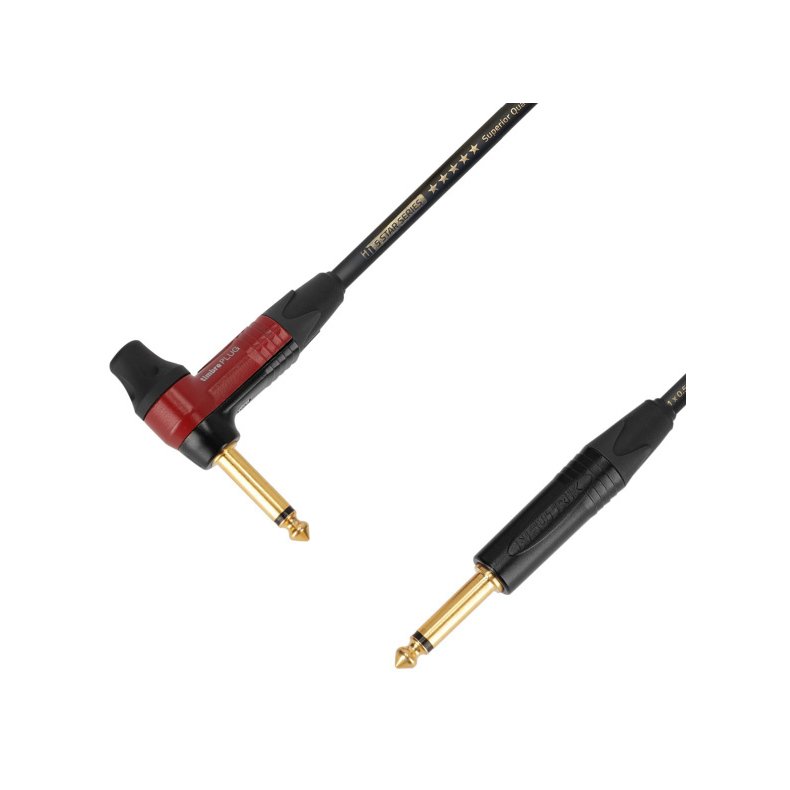 AH Instrument Kabel med Neutrik Jack 6,3mm Mono Han - Han Jack timbrePLUG