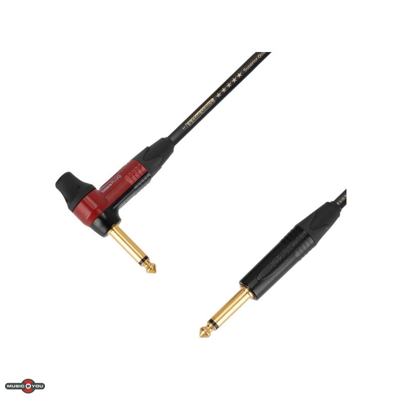 AH Instrument Kabel med Neutrik Jack 6,3mm Mono Han - Han Jack timbrePLUG