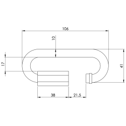 AH Quick Link 10mm. - Max 550kg - Slv