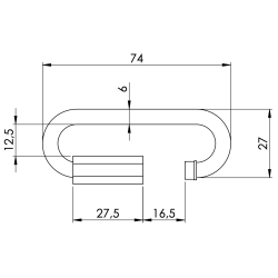 AH Quick Link 6mm. - Max 200kg - Slv