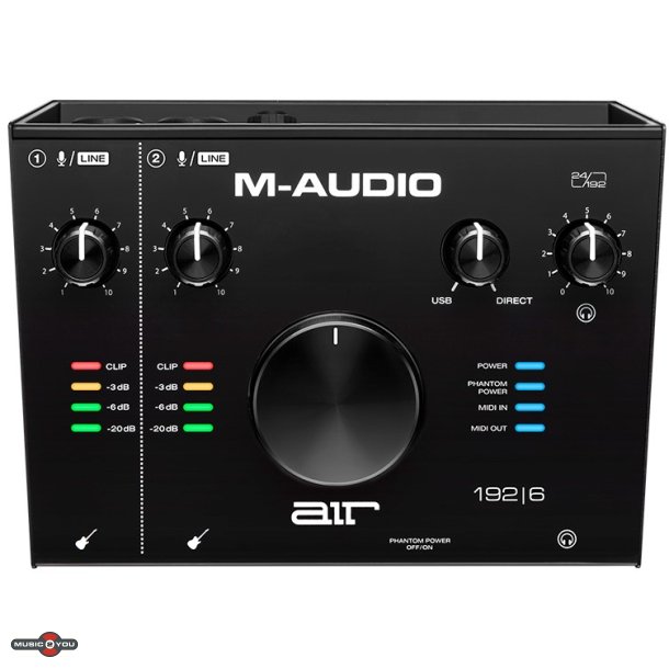 M-Audio AIR 192 6 2-In/2-Out 24/192 USB Lydkort og MIDI Interface