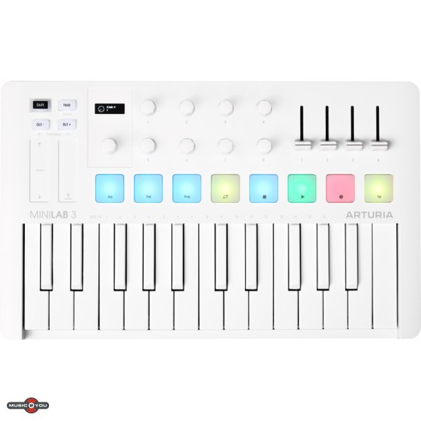 Arturia MiniLab 3 MIDI Keyboard - Alpine White