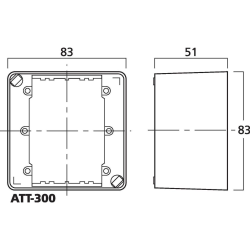 Monacor ATT-300 Vgmonteret dse til volumenkontrol - Hvid