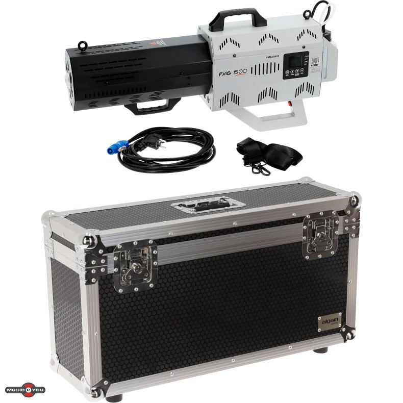 Algam Lighting FMG1500 R�gmaskine Gun m. Flightcase - Bundle