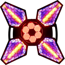 Algam Lighting Vintage Flower LED Effekt m. Flightcase - Bundle