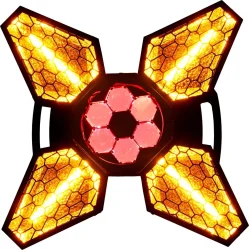 Algam Lighting Vintage Flower LED Effekt m. Flightcase - Bundle