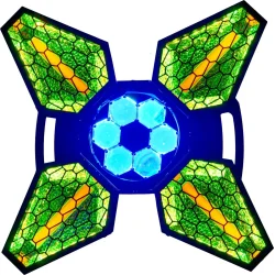 Algam Lighting Vintage Flower LED Effekt m. Flightcase - Bundle