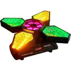Algam Lighting Vintage Flower LED Effekt m. Flightcase - Bundle