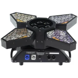Algam Lighting Vintage Flower LED Effekt m. Flightcase - Bundle