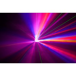 Algam Lighting MHE60 LED Wash &amp; Laser effekt, 6x15W RGBW + 50mW Gr�n