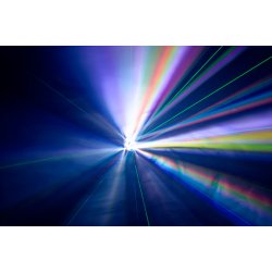 Algam Lighting MHE60 LED Wash &amp; Laser effekt, 6x15W RGBW + 50mW Gr�n