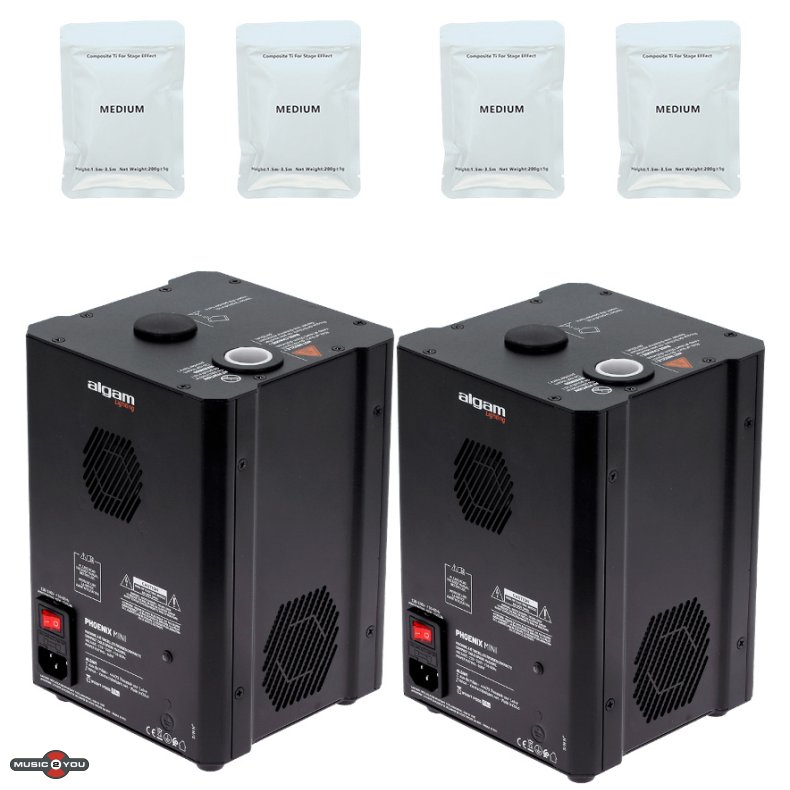Algam Lighting PHOENIX-MINI Kompakt Spark Maskine Bundle