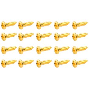 Allparts Pickguard skruer 20 Pack - Guld