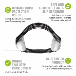 Alpine Muffy Baby - Hrevrn til baby (1-3r) - Zebra Sort/Hvid