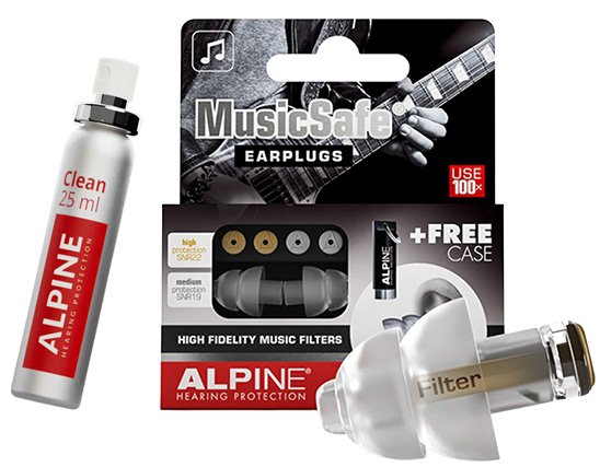 Alpine MusicSafe Ørepropper med Alpine Clean Bundle