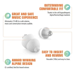 Alpine Party Plug - Fest repropper - Transparent