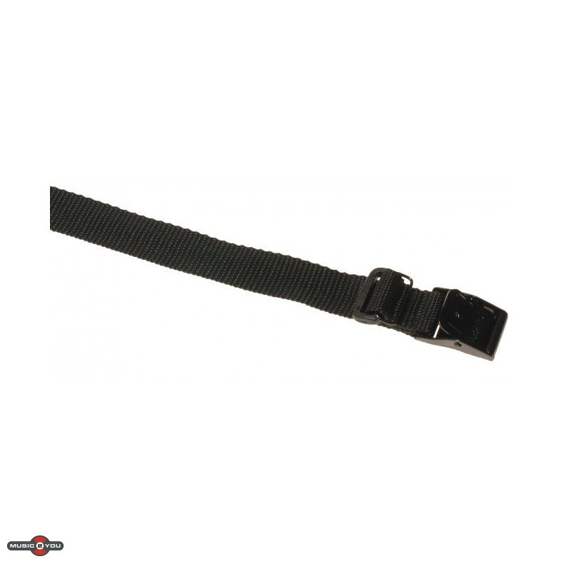 Arno strop - 50 cm x 25 mm - Sort med 2 kabel Loops