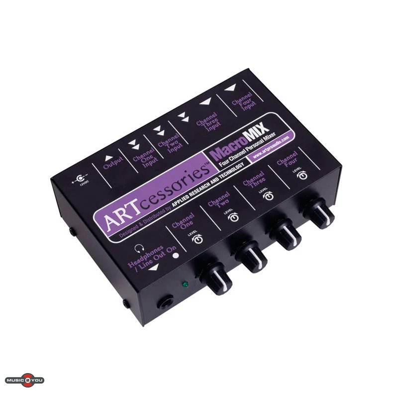 ART MacroMiX 4 kanal mixer med RCA og Jack stik