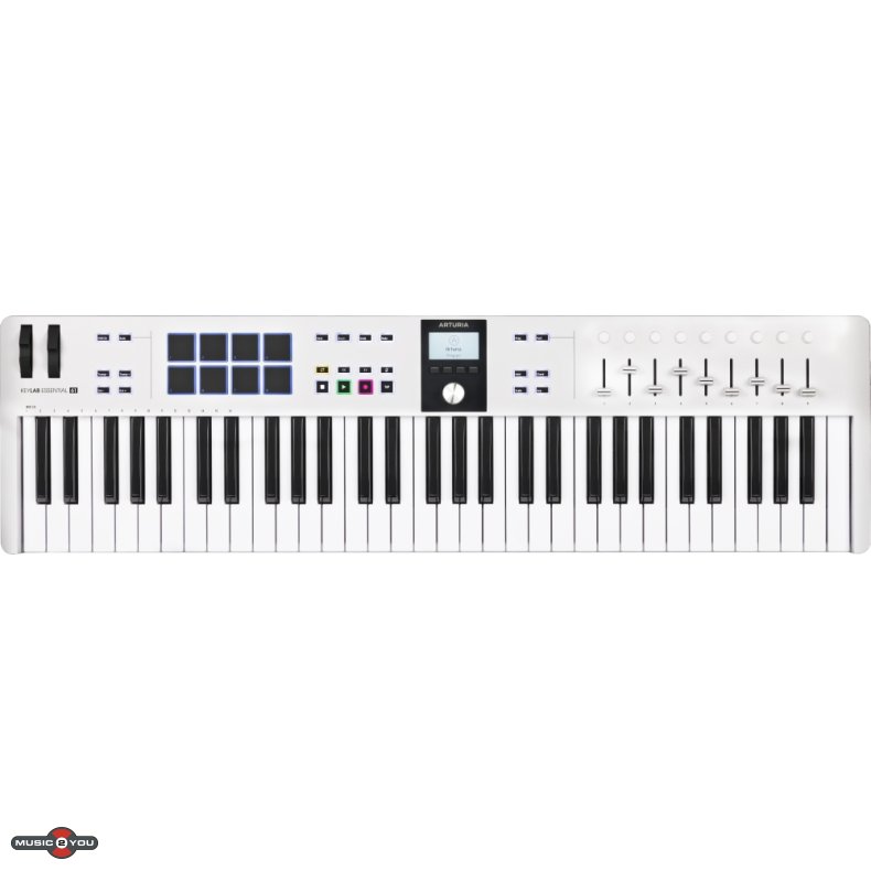 Arturia Keylab Essential 61 Mk3 MIDI Keyboard - Hvid