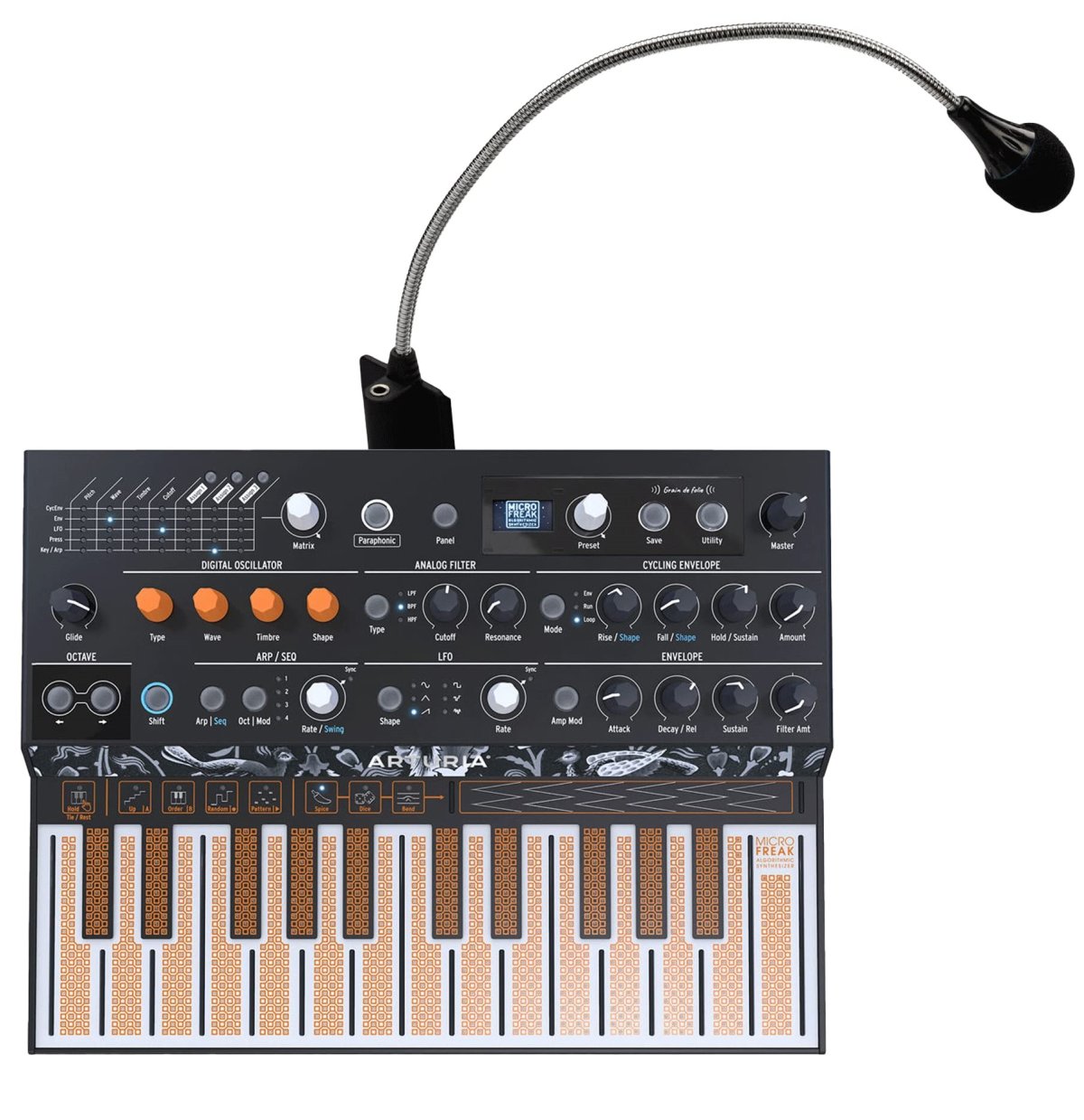 Arturia MicroFreak Synthesizer - Pakke - Sort - Music2you