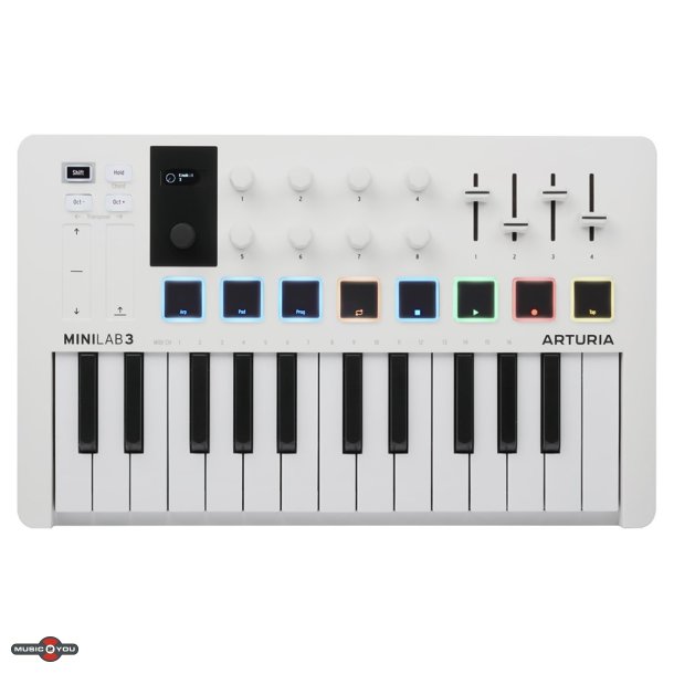 Arturia MiniLab 3 Midi Keyboard - Hvid