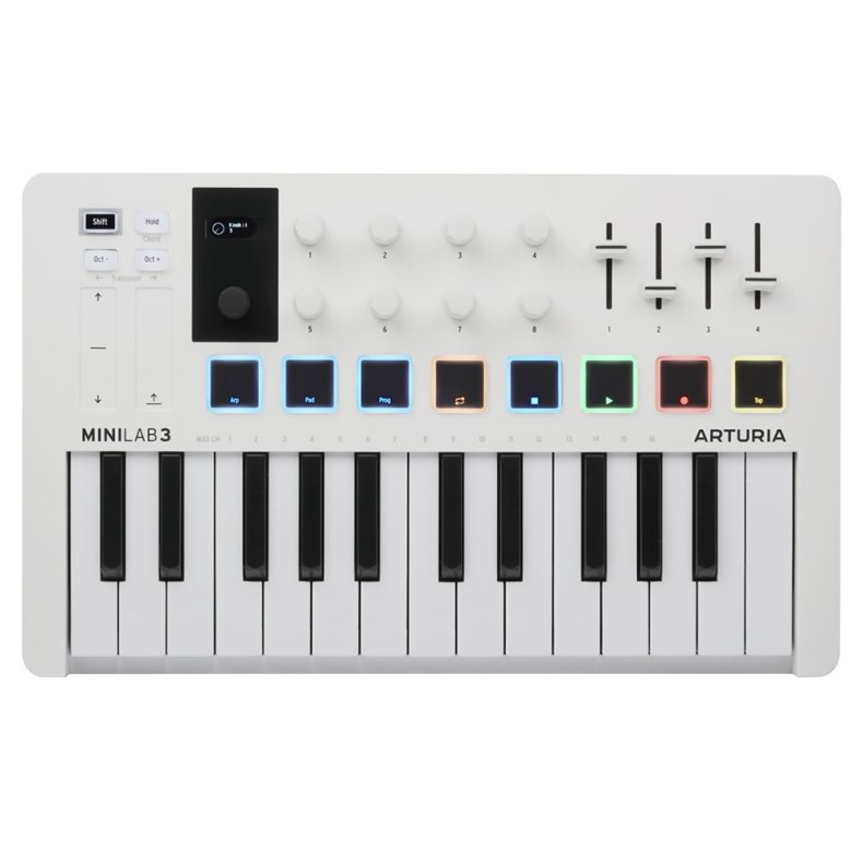 Arturia MiniLab 3 Midi Keyboard - Hvid