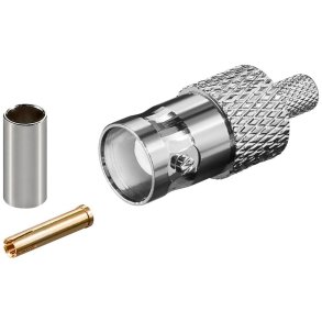 BNC-Kabel stik Hun til RG58 Kabelmontering - 5mm