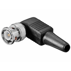 BNC-Kabel stik 90 Han skrueterminal til RG58 Kabelmontering - 5mm