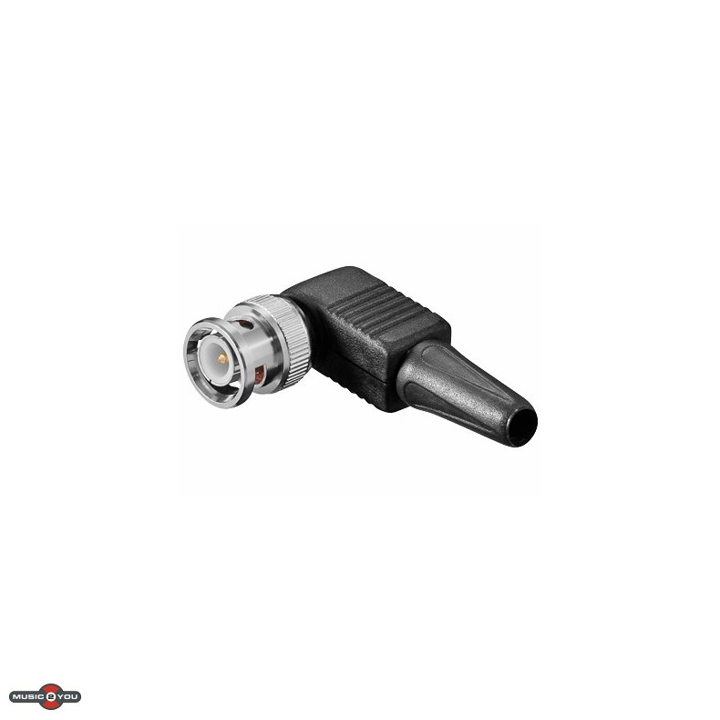 BNC-Kabel stik 90 Han skrueterminal til RG58 Kabelmontering - 5mm