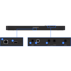 Casio Privia PX-S1100 Stagepiano med ben - Hvid