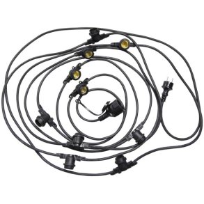 Bailey lights - Udendrs lyskde u. prer - 40 x E27 (20m)