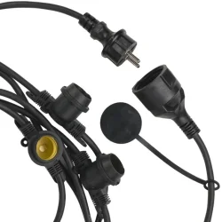 Bailey lights - Udendrs lyskde u. prer - 40 x E27 (20m)