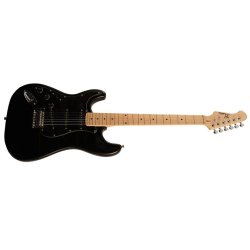 Beaton Legend El guitar - Sort - Venstrehnds