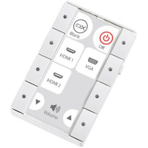 Biamp Echo 8DKW 1 modul Fuga panel til styring af AV udstyr - Hvid