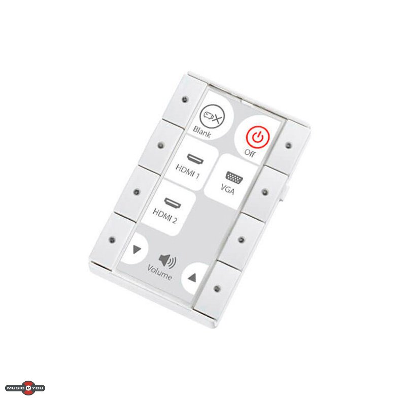 Biamp Echo 8DKW 1 modul Fuga panel til styring af AV udstyr - Hvid