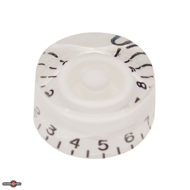 Boston KW-110 Speed Knob knap - Transparent Hvid